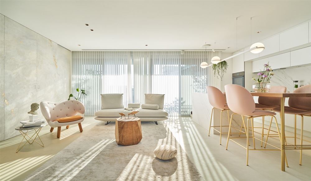 江門市富城大道住宅樓北歐風(fēng)格四居室裝修案例