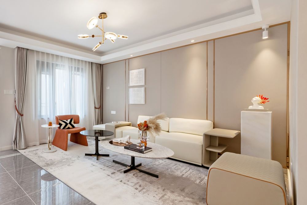 江門(mén)市碧桂園濱江壹號(hào)輕奢風(fēng)格三居室裝修案例