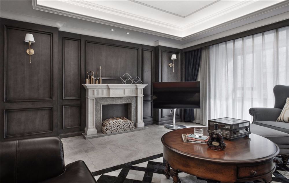 湛江市長盈翰林苑美式風(fēng)格三居室裝修案例