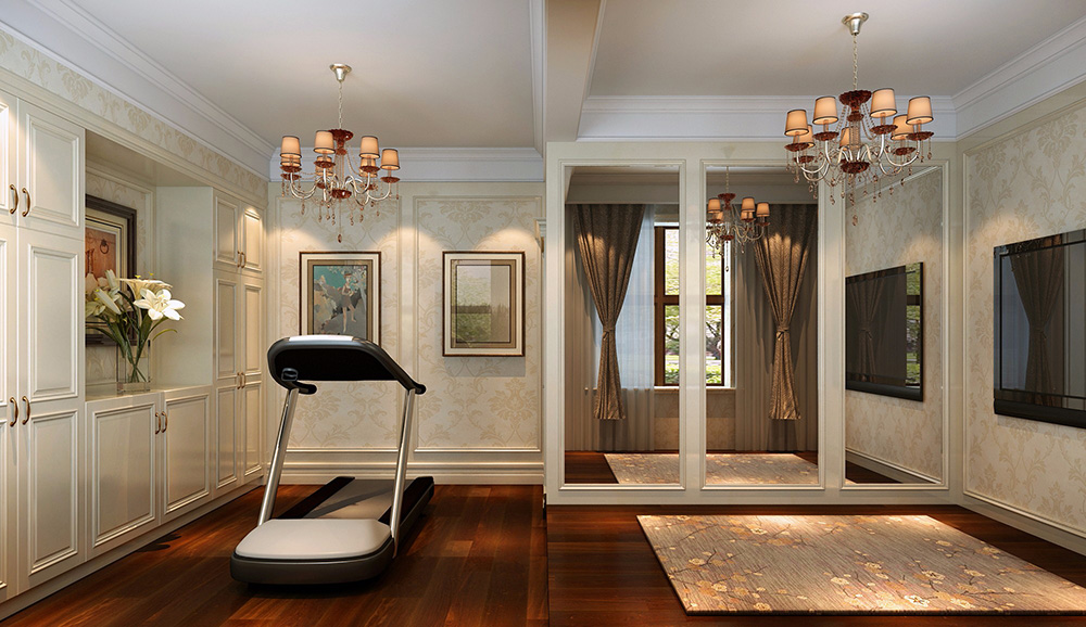 歐式風(fēng)格別墅裝修設(shè)計效果圖-龍光天瀛別墅430平米-別墅健身房裝修設(shè)計 歐式風(fēng)格別墅裝修設(shè)計效果圖-龍光天瀛別墅430平米-別墅健身房裝修設(shè)計