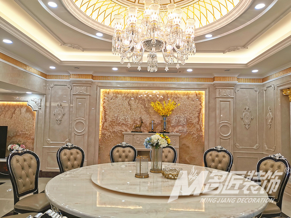 歐式別墅裝修設(shè)計(jì)-大理石餐桌 歐式別墅裝修設(shè)計(jì)-大理石餐桌