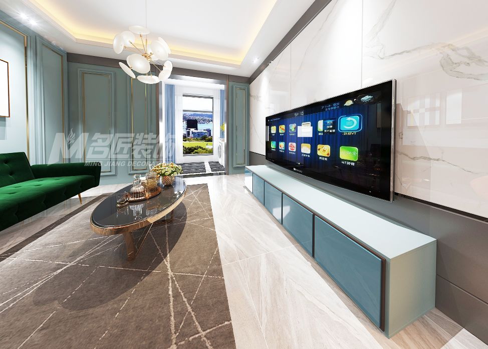 小戶型北歐輕奢室內(nèi)裝修設(shè)計-客廳 小戶型北歐輕奢室內(nèi)裝修設(shè)計-客廳