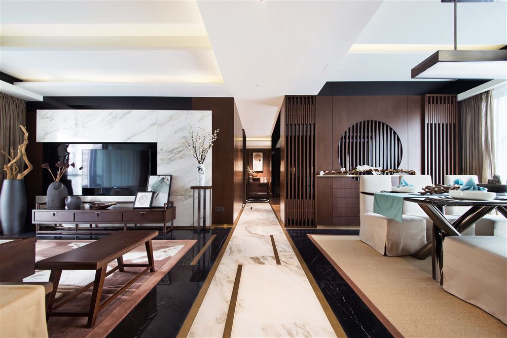 佛山市碧桂園·嶺南盛世新中式風格四居室裝修案例