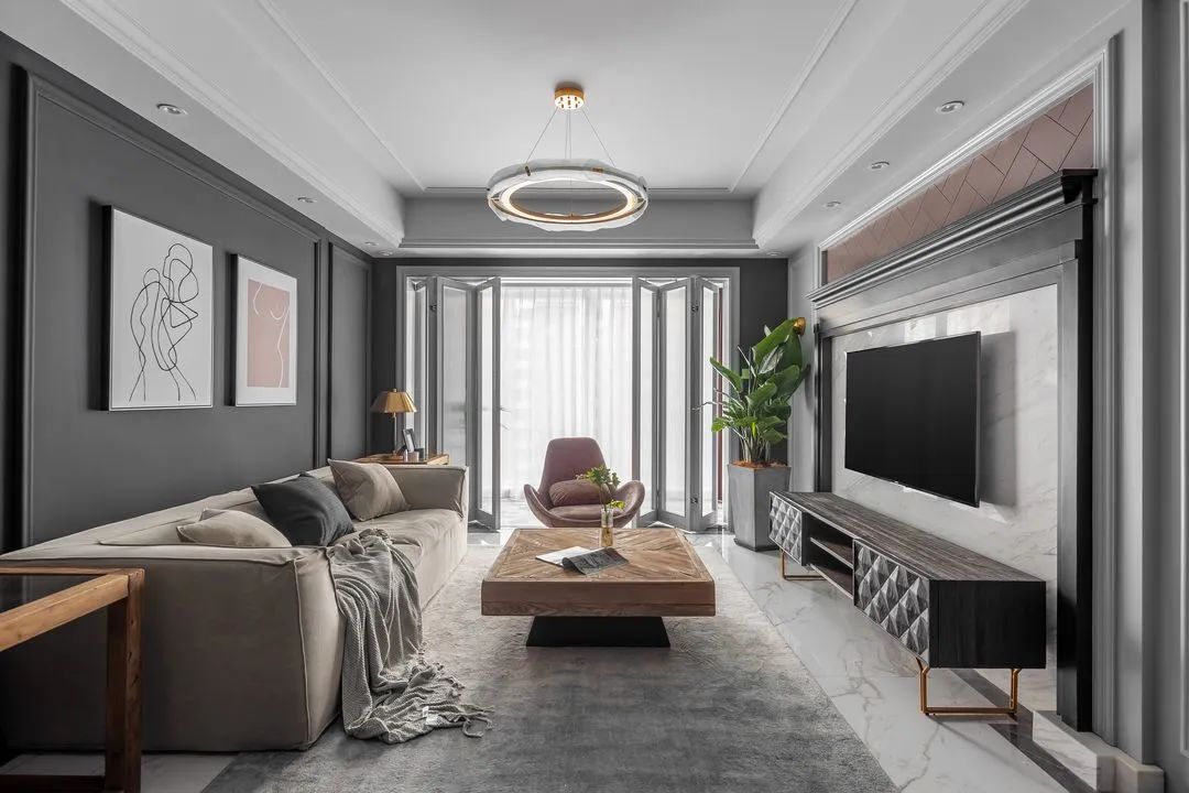 輕奢混搭風(fēng)格家裝設(shè)計(jì)室內(nèi)裝修效果圖-客廳 輕奢混搭風(fēng)格家裝設(shè)計(jì)室內(nèi)裝修效果圖-客廳