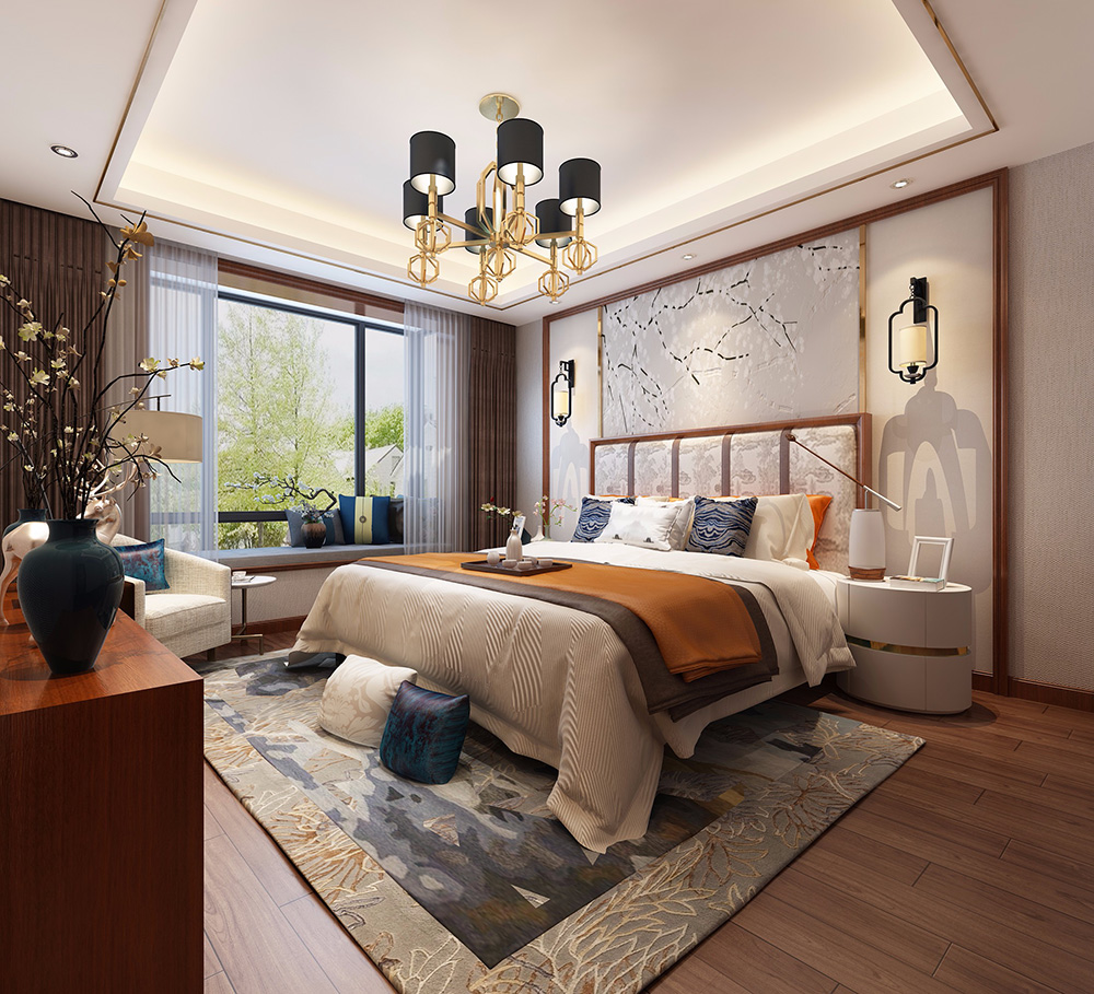 新中式風(fēng)格別墅裝修設(shè)計(jì)效果圖-力迅榕墅里別墅450平米-別墅客臥裝修設(shè)計(jì) 新中式風(fēng)格別墅裝修設(shè)計(jì)效果圖-力迅榕墅里別墅450平米-別墅客臥裝修設(shè)計(jì)