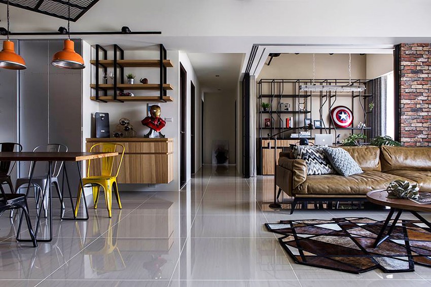 裝修案例工業(yè)風(fēng)格室內(nèi)裝修效果圖-客廳 裝修案例工業(yè)風(fēng)格室內(nèi)裝修效果圖-客廳