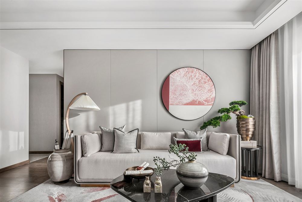 湛江市凱旋花園輕奢風(fēng)格三居室裝修案例