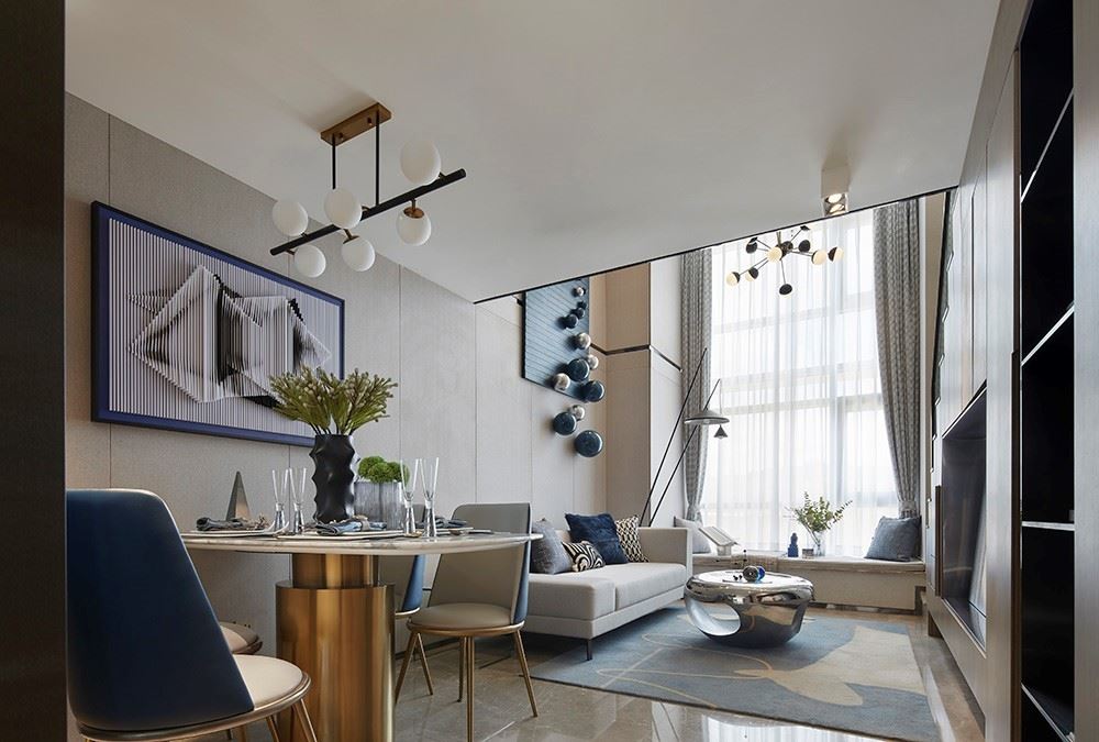 江門市御郡花園現(xiàn)代風(fēng)格復(fù)式裝修案例