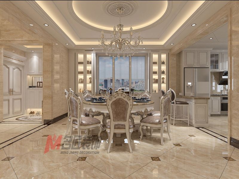 自貢市東風(fēng)路居委會13組小區(qū)歐式風(fēng)格別墅裝修案例