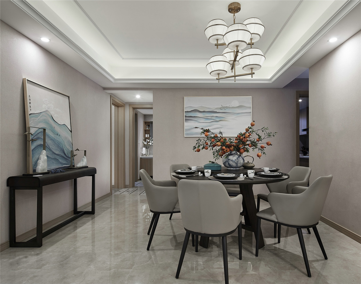 新中式風(fēng)格室內(nèi)設(shè)計家裝案例-餐廳 新中式風(fēng)格室內(nèi)設(shè)計家裝案例-餐廳
