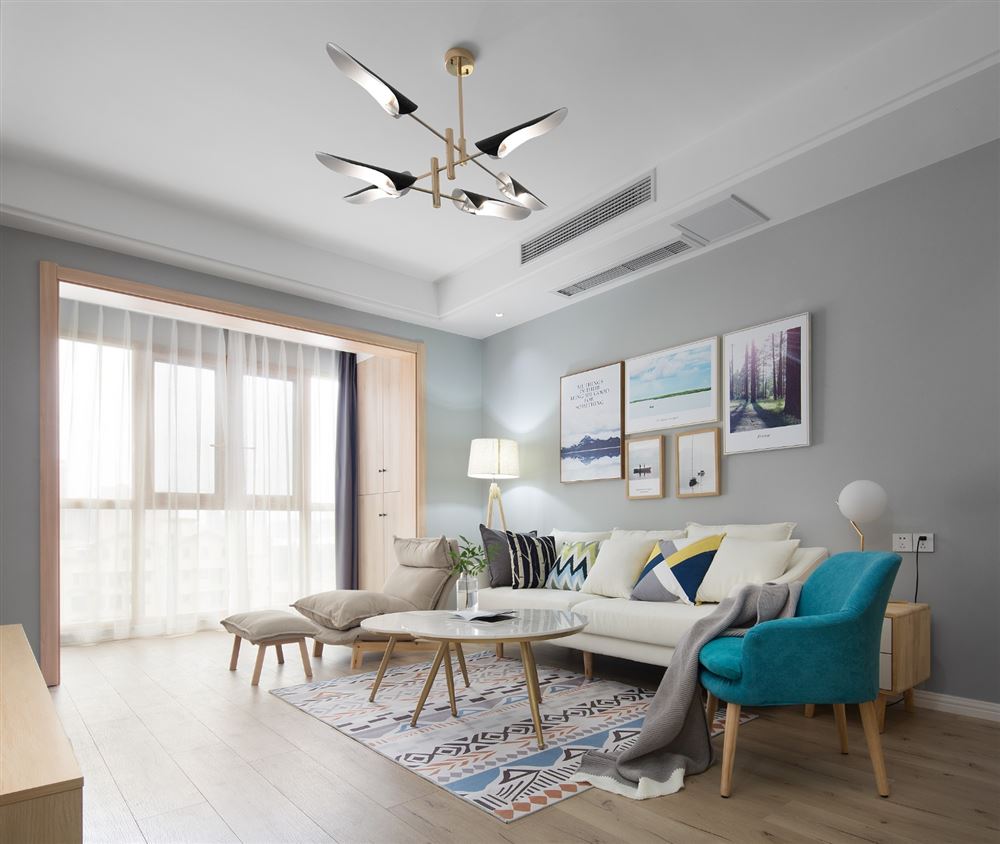 江門市瓏城半山北歐風(fēng)格三居室裝修案例