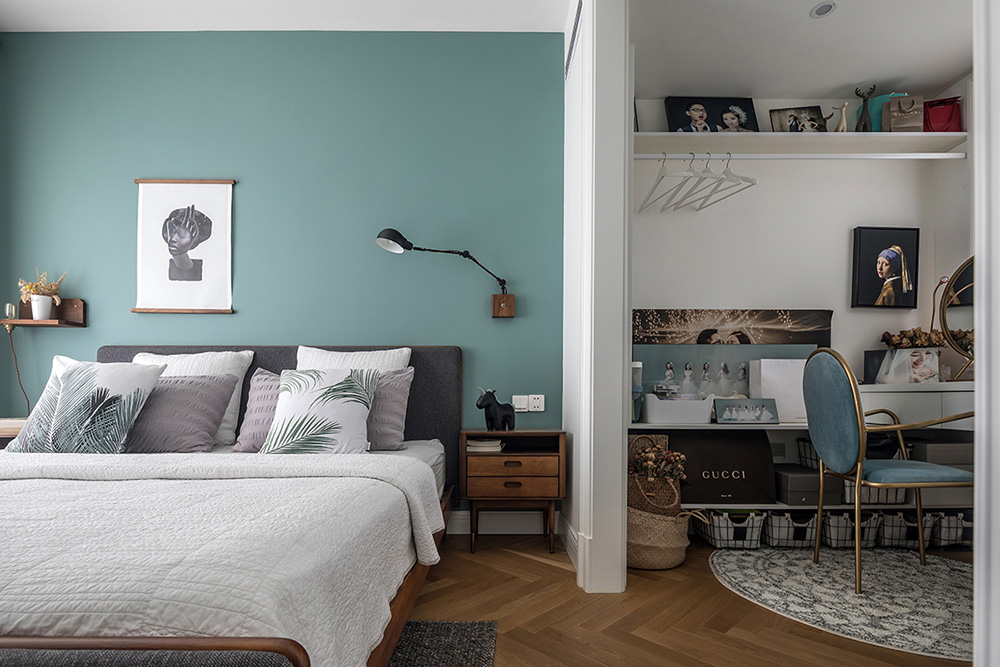 原木北歐風室內設計，帶著年輕人奮斗上進心裝飾的溫馨小窩-臥室