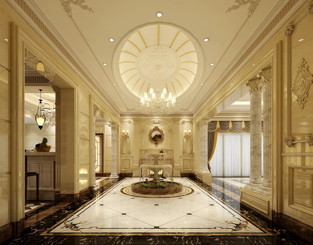 佛山市保利時代天珀歐式風(fēng)格別墅裝修案例