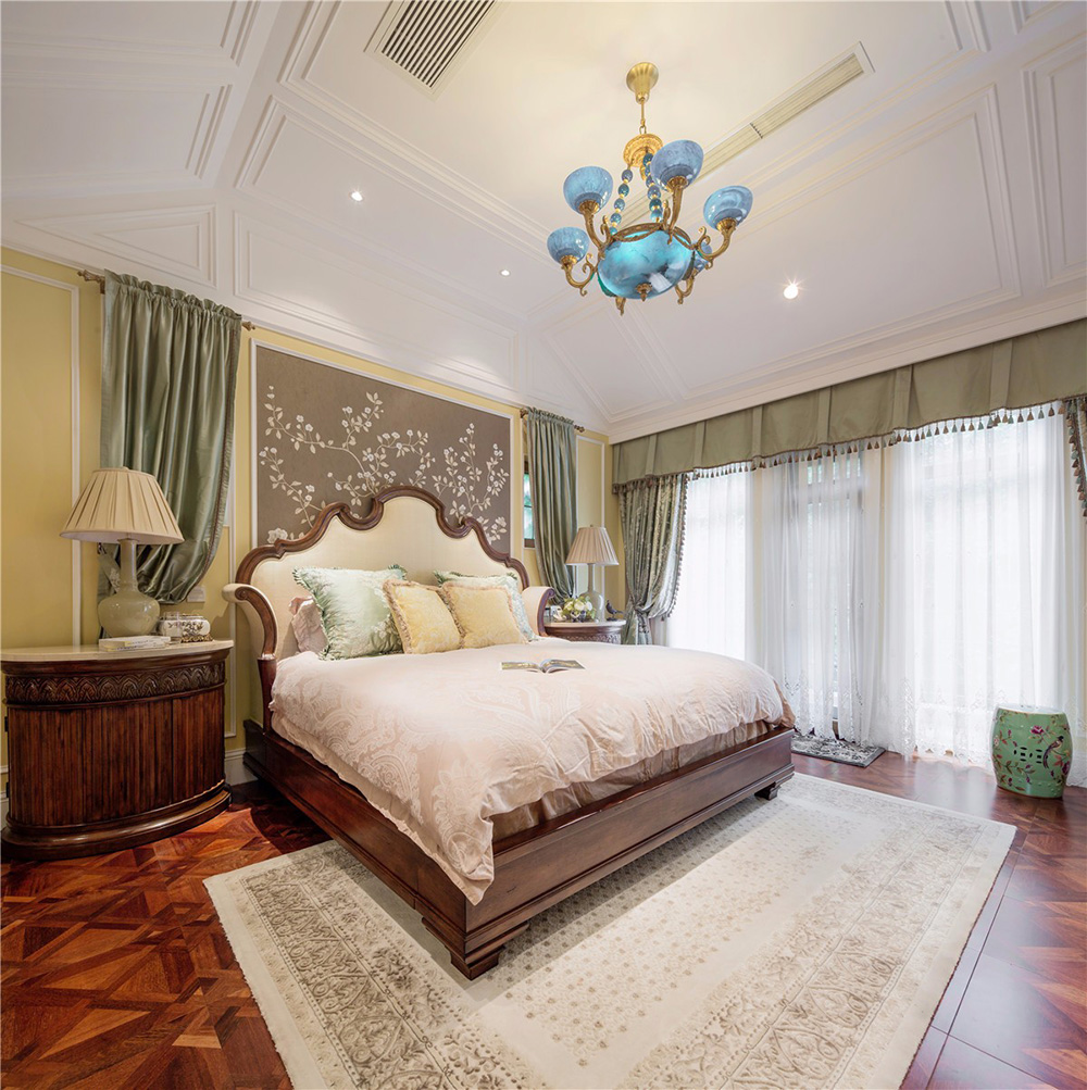 田園風(fēng)格室內(nèi)裝修效果圖-雅逸尚都三居130平米-臥室 田園風(fēng)格室內(nèi)裝修效果圖-雅逸尚都三居130平米-臥室