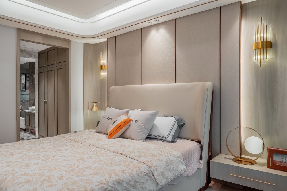 現(xiàn)代輕奢風(fēng)格室內(nèi)家裝案例效果圖-臥室 現(xiàn)代輕奢風(fēng)格室內(nèi)家裝案例效果圖-臥室