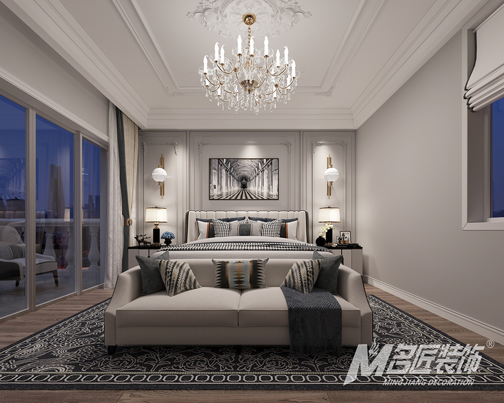 別墅裝修設(shè)計(jì)美式輕奢風(fēng)格-主臥 別墅裝修設(shè)計(jì)美式輕奢風(fēng)格-主臥