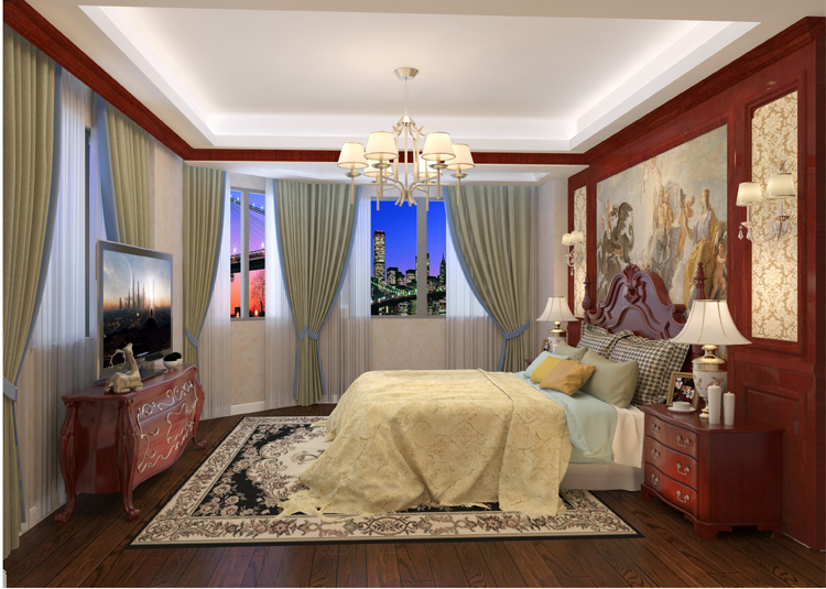 簡約歐式風(fēng)格別墅裝修設(shè)計(jì)效果圖-雅寶名門世家別墅360平米-別墅臥室裝修設(shè)計(jì) 簡約歐式風(fēng)格別墅裝修設(shè)計(jì)效果圖-雅寶名門世家別墅360平米-別墅臥室裝修設(shè)計(jì)