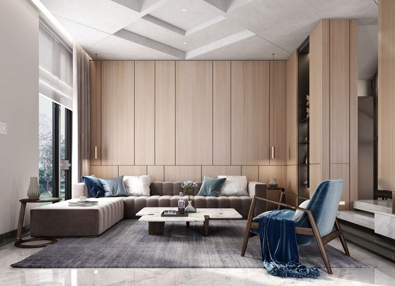 江門市奧園泉林黃金小鎮(zhèn)新中式風(fēng)格別墅裝修案例