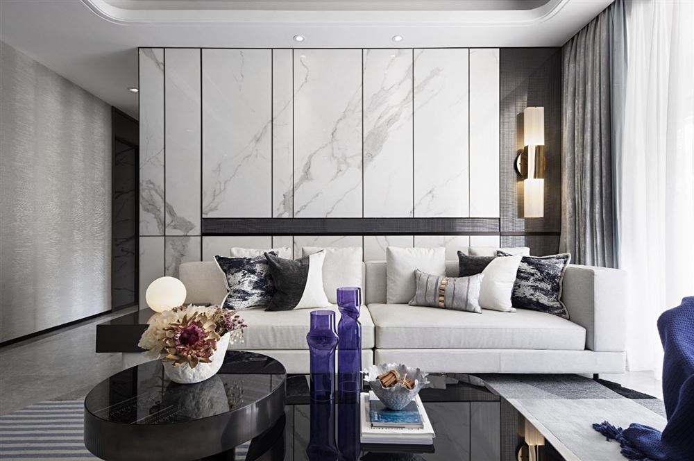 佛山市萬科金域時光(商業(yè))輕奢風格別墅裝修案例