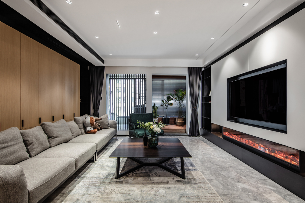 現(xiàn)代簡約風格室內(nèi)設計家裝案例-客廳 現(xiàn)代簡約風格室內(nèi)設計家裝案例-客廳