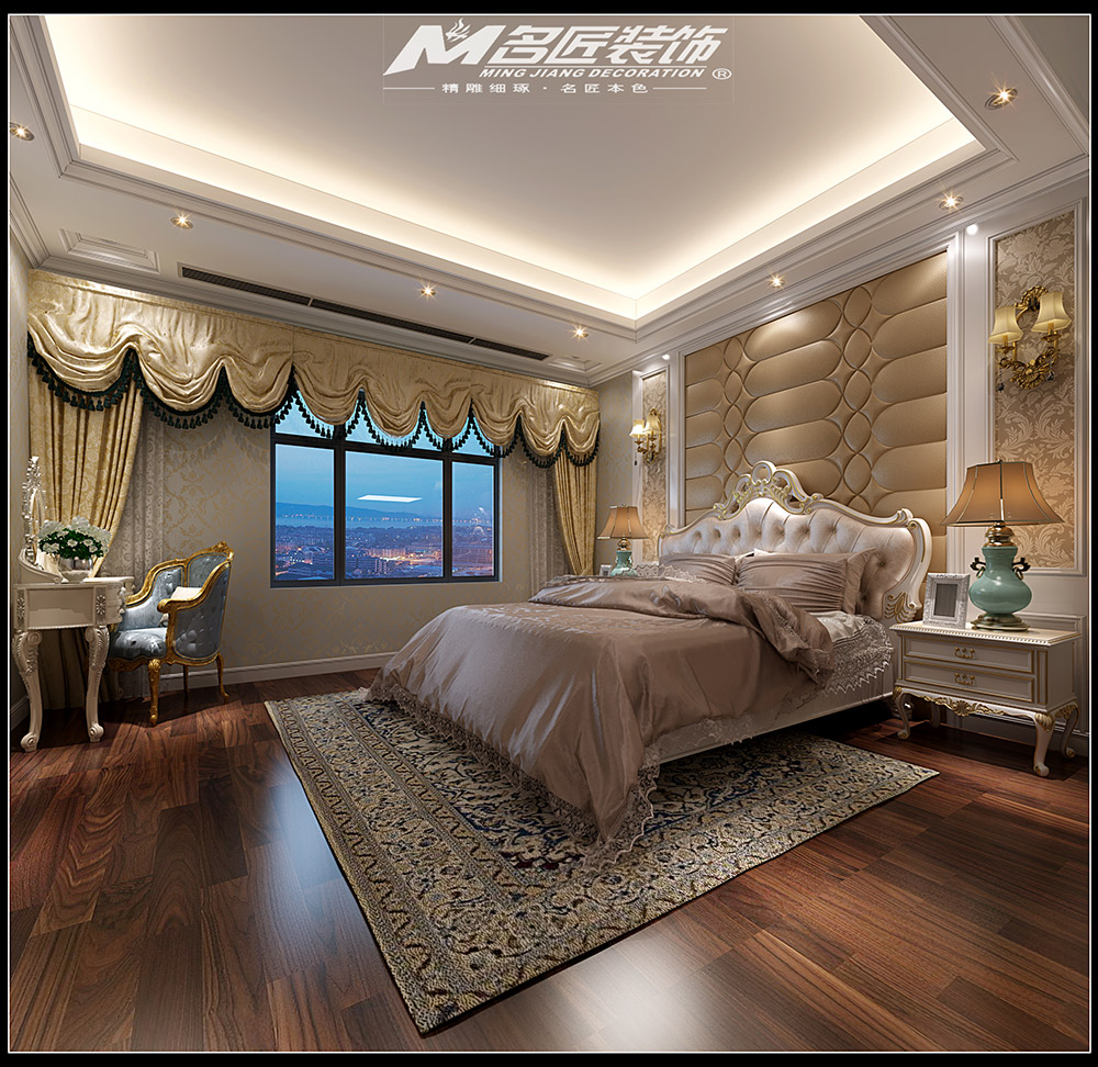 輕奢風(fēng)格室內(nèi)裝修效果圖-新壇自建樓平層250平米-次臥 輕奢風(fēng)格室內(nèi)裝修效果圖-新壇自建樓平層250平米-次臥