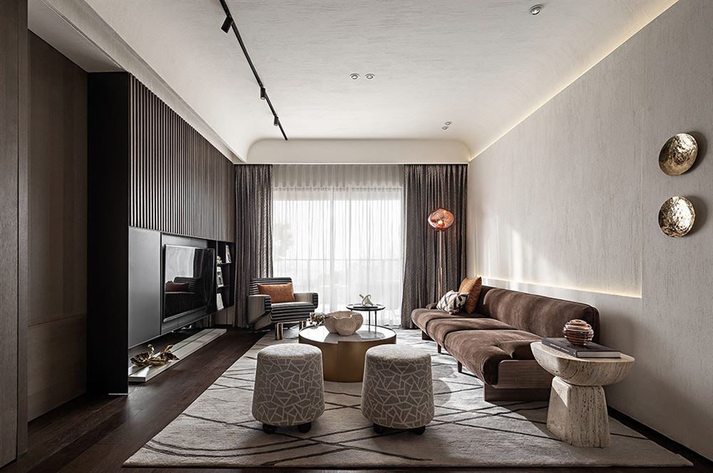 昭通市幼兒園家屬區(qū)現(xiàn)代簡約風格四居室裝修案例