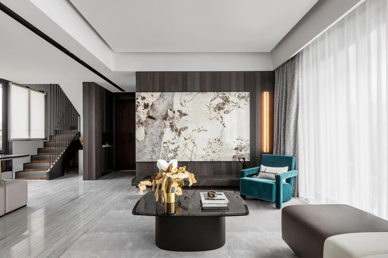 現(xiàn)代輕奢風(fēng)格室內(nèi)家裝案例效果圖-會客廳 現(xiàn)代輕奢風(fēng)格室內(nèi)家裝案例效果圖-會客廳