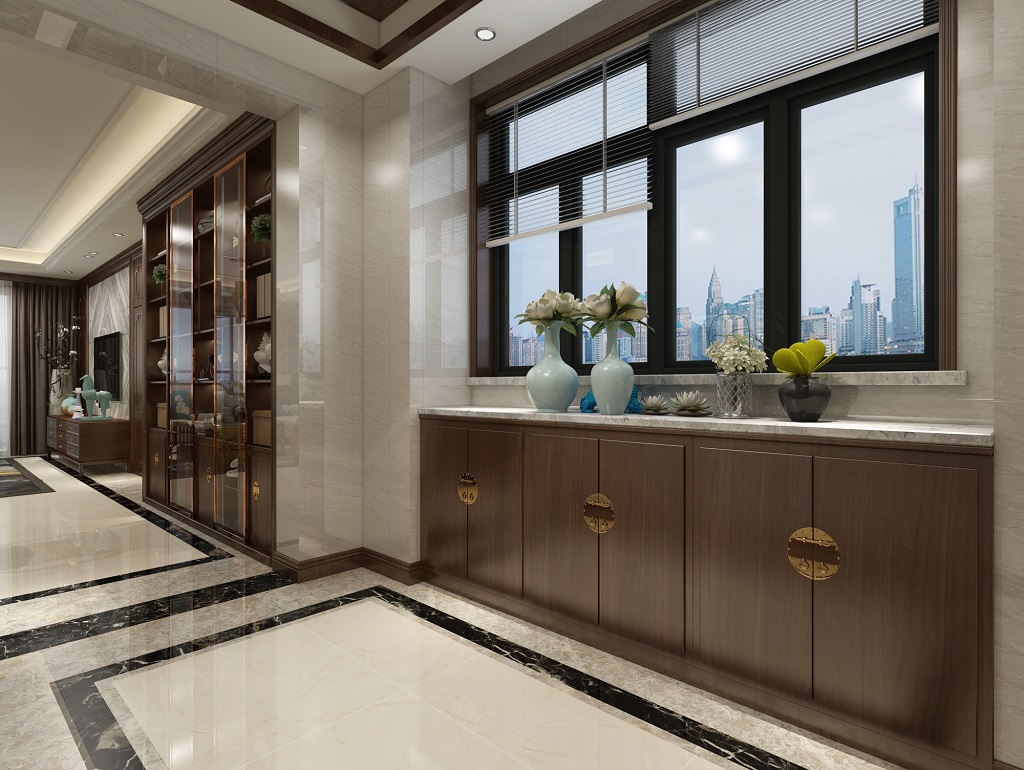 茂名市濱?；▓@歐式風格三居室裝修案例