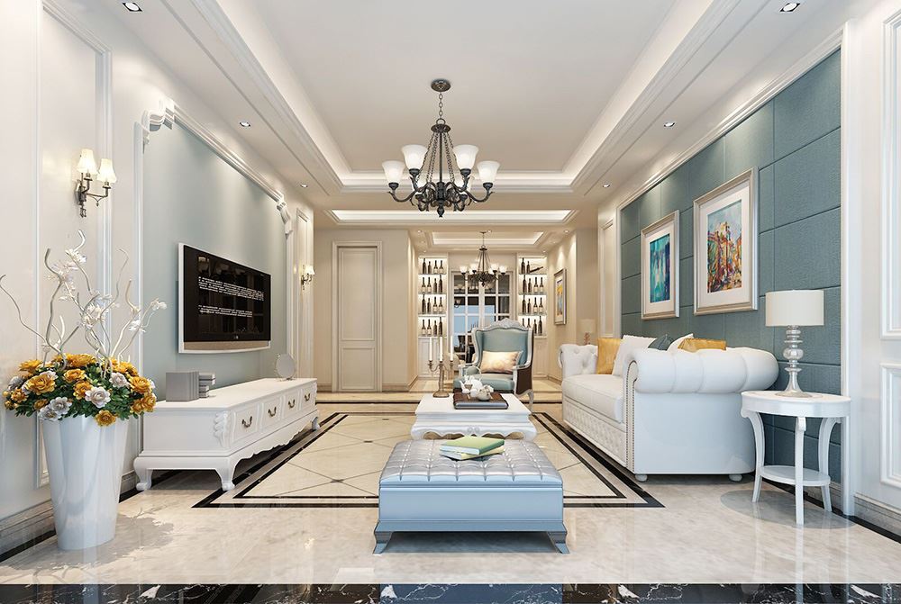 連云港市贛榆區(qū)青口鎮(zhèn)經(jīng)緯花園歐式風(fēng)格三居室裝修案例