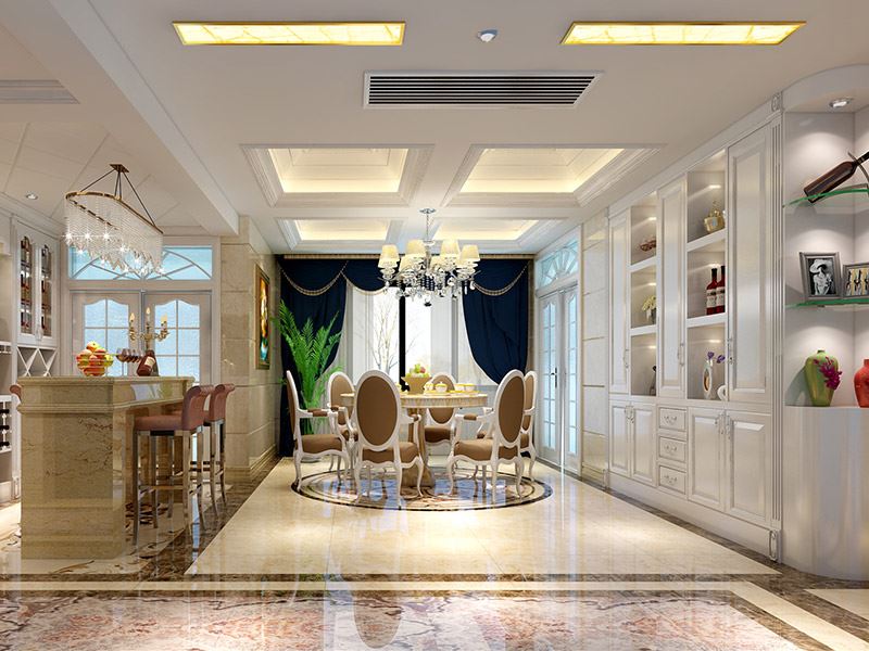 佛山市招商城市主場(chǎng)歐式風(fēng)格四居室裝修案例