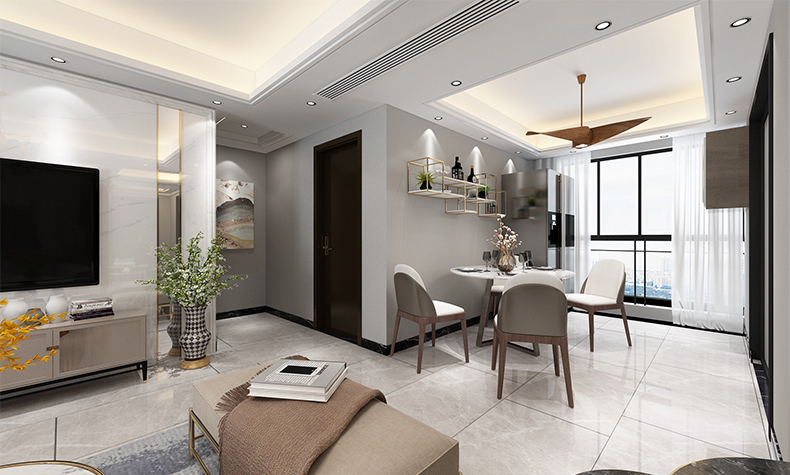 佛山市金地·中南·新城大境現(xiàn)代簡約風(fēng)格三居室裝修案例