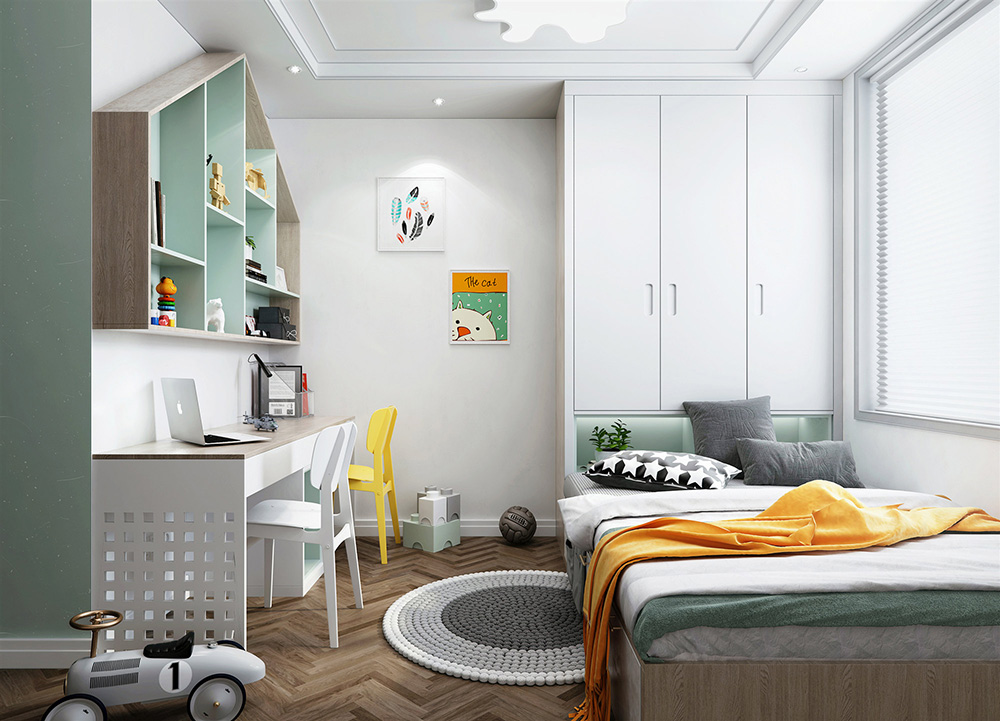 現(xiàn)代簡約風格室內(nèi)裝修設計效果圖-兒童房 現(xiàn)代簡約風格室內(nèi)裝修設計效果圖-兒童房