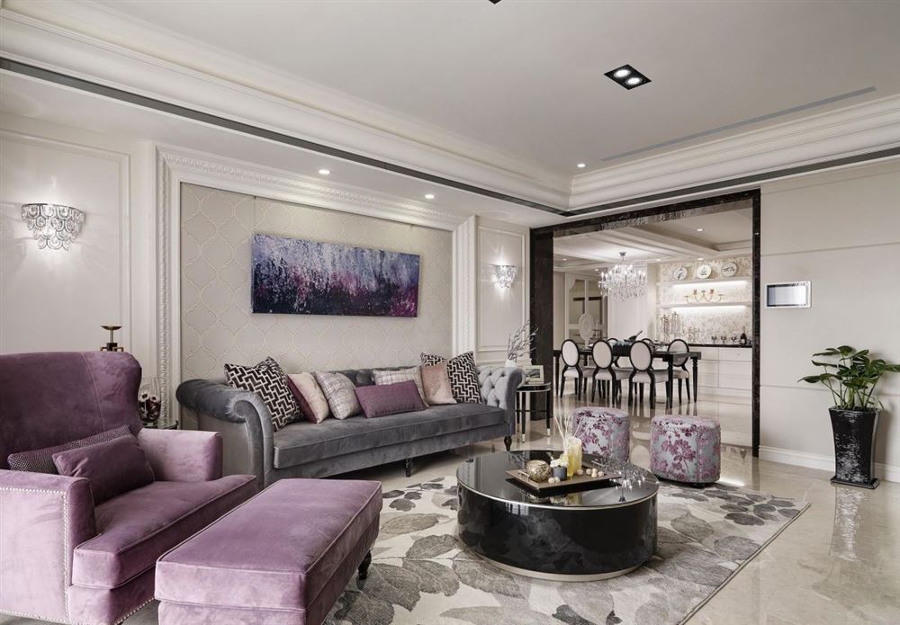 廣州市凱德山海連城歐式風(fēng)格四居室裝修案例