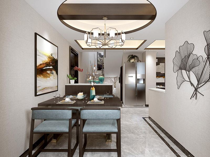 昭通市翠鑫苑新中式風(fēng)格復(fù)式裝修案例