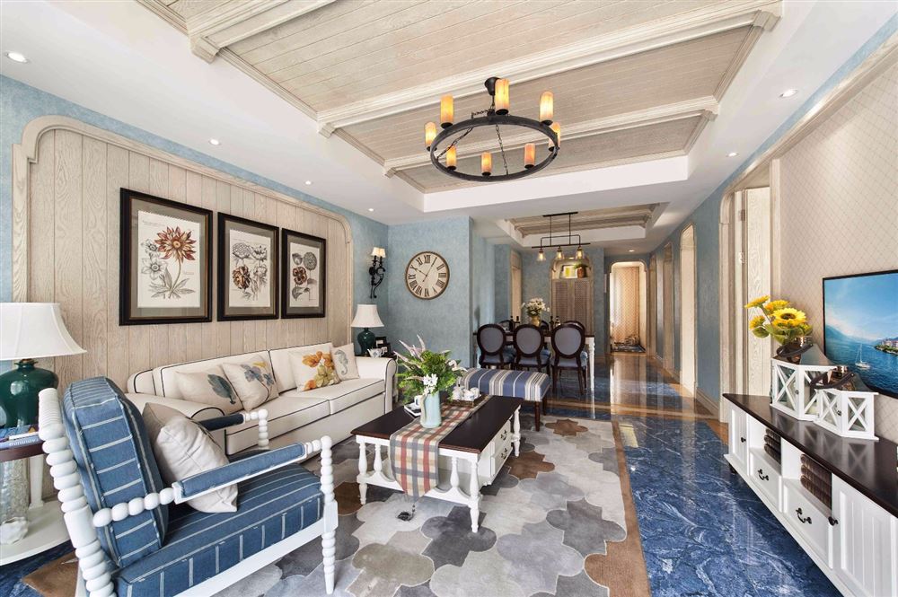 茂名市嘉和豪庭地中海風(fēng)格四居室裝修案例