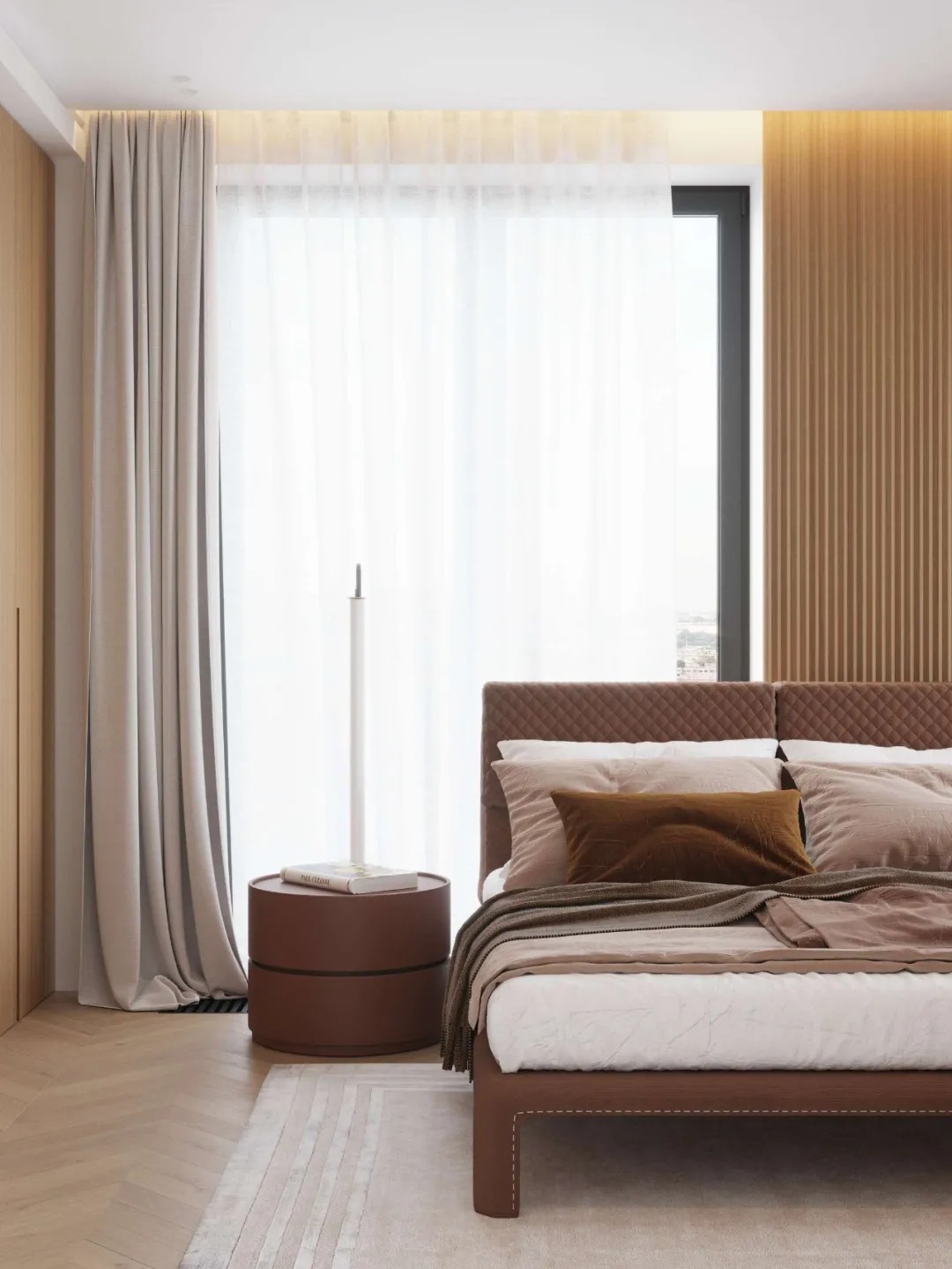 現(xiàn)代簡約風(fēng)格家裝設(shè)計室內(nèi)裝修效果圖-主臥 現(xiàn)代簡約風(fēng)格家裝設(shè)計室內(nèi)裝修效果圖-主臥