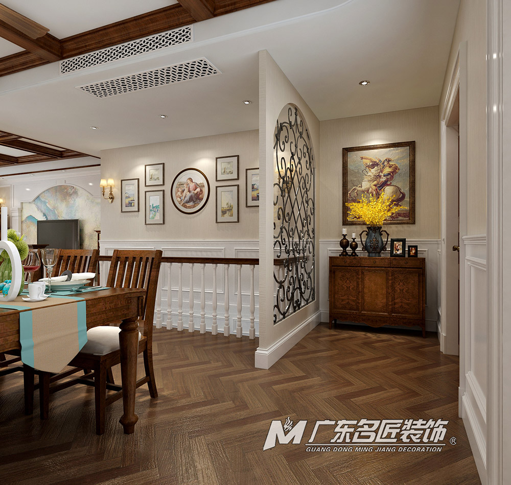 九號別墅410平米美式鄉(xiāng)村風格裝修案例-走廊 九號別墅410平米美式鄉(xiāng)村風格裝修案例-走廊