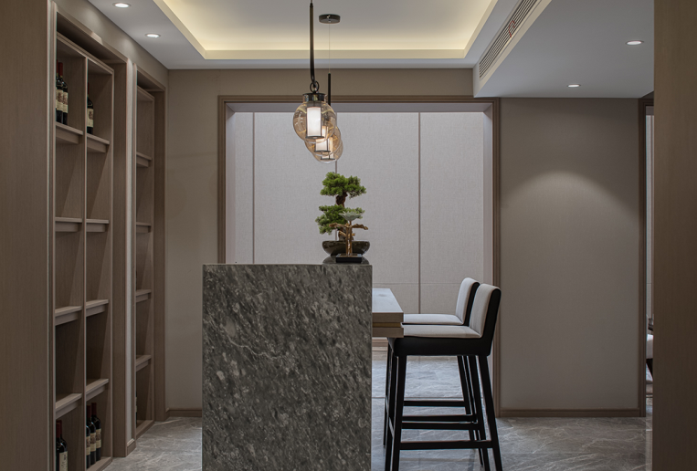 新中式風(fēng)格別墅室內(nèi)設(shè)計(jì)家裝案例-吧臺(tái) 新中式風(fēng)格別墅室內(nèi)設(shè)計(jì)家裝案例-吧臺(tái)