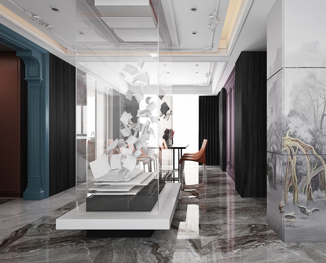 時尚輕奢風(fēng)格家裝設(shè)計(jì)室內(nèi)裝修效果圖-玄關(guān) 時尚輕奢風(fēng)格家裝設(shè)計(jì)室內(nèi)裝修效果圖-玄關(guān)