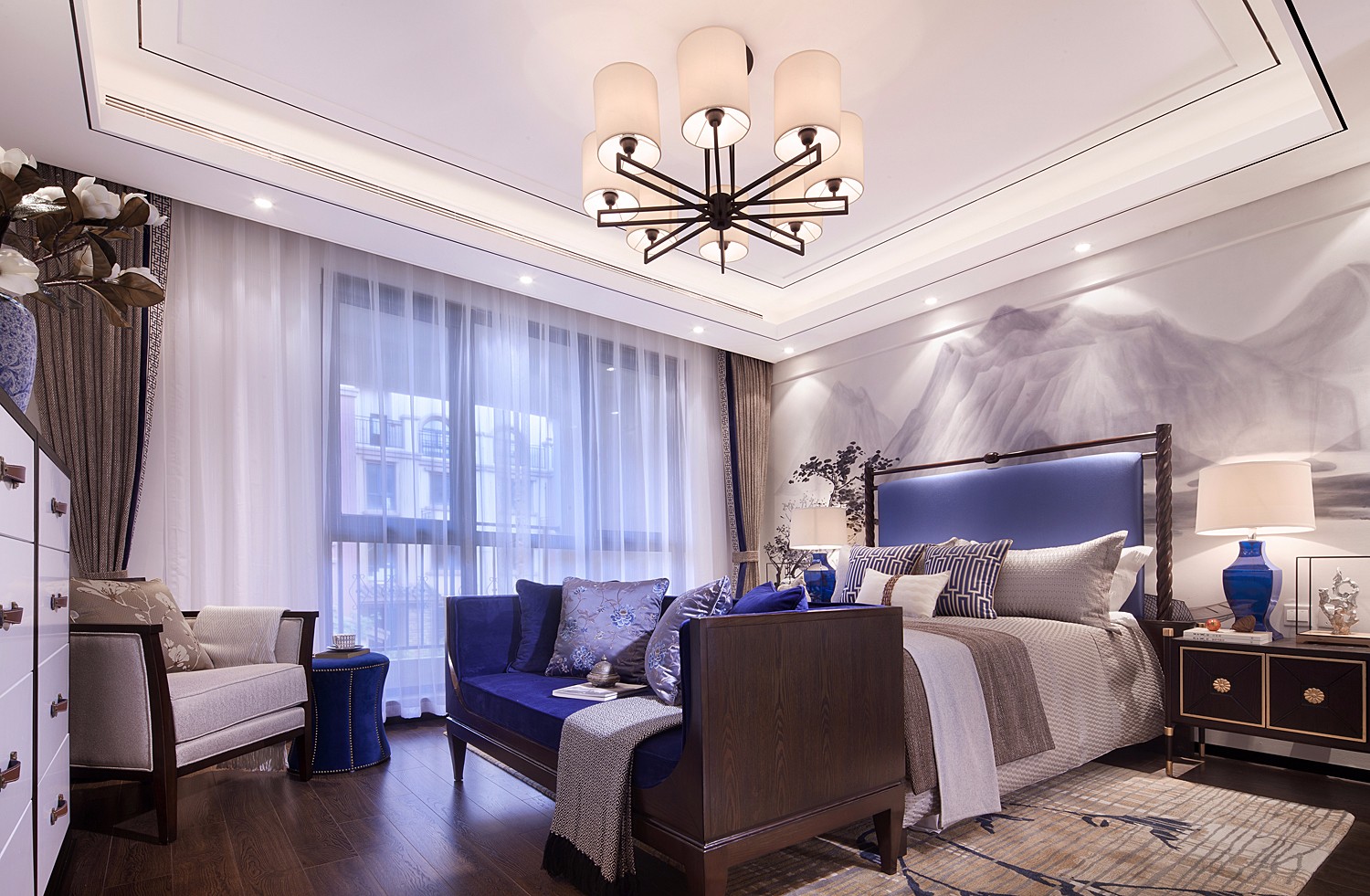 新中式風(fēng)格室內(nèi)設(shè)計家裝案例-臥室 新中式風(fēng)格室內(nèi)設(shè)計家裝案例-臥室