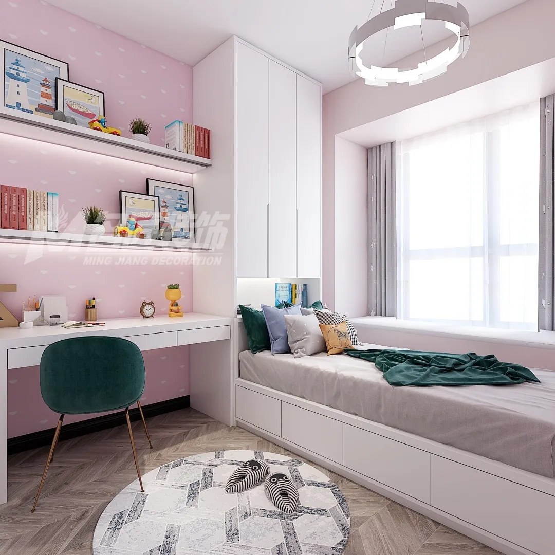 小戶型北歐輕奢室內(nèi)裝修設(shè)計-女孩房 小戶型北歐輕奢室內(nèi)裝修設(shè)計-女孩房