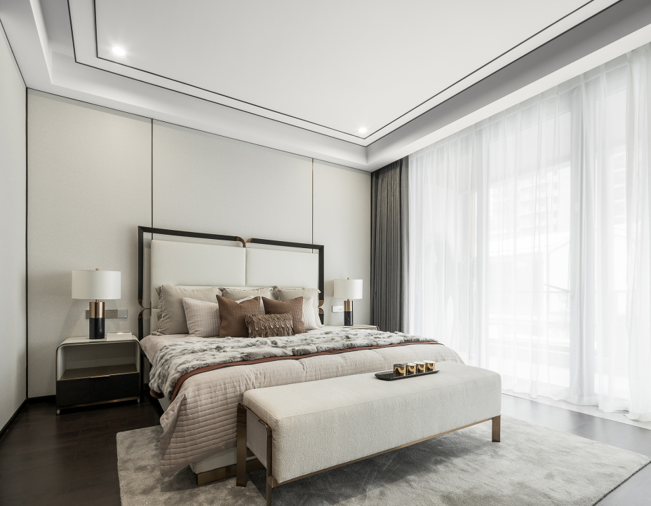 新中式風(fēng)格室內(nèi)家裝案例效果圖-臥室 新中式風(fēng)格室內(nèi)家裝案例效果圖-臥室