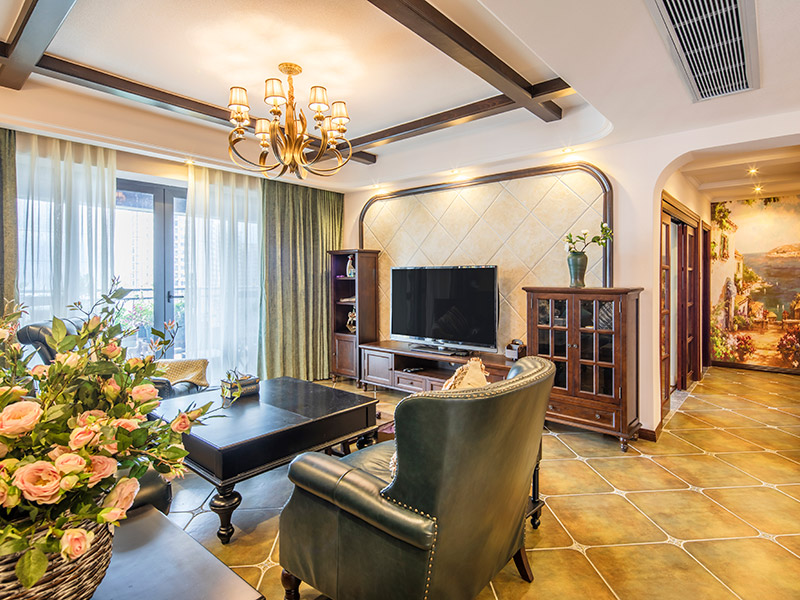 佛山市碧桂園·鳳凰灣美式風格三居室裝修案例