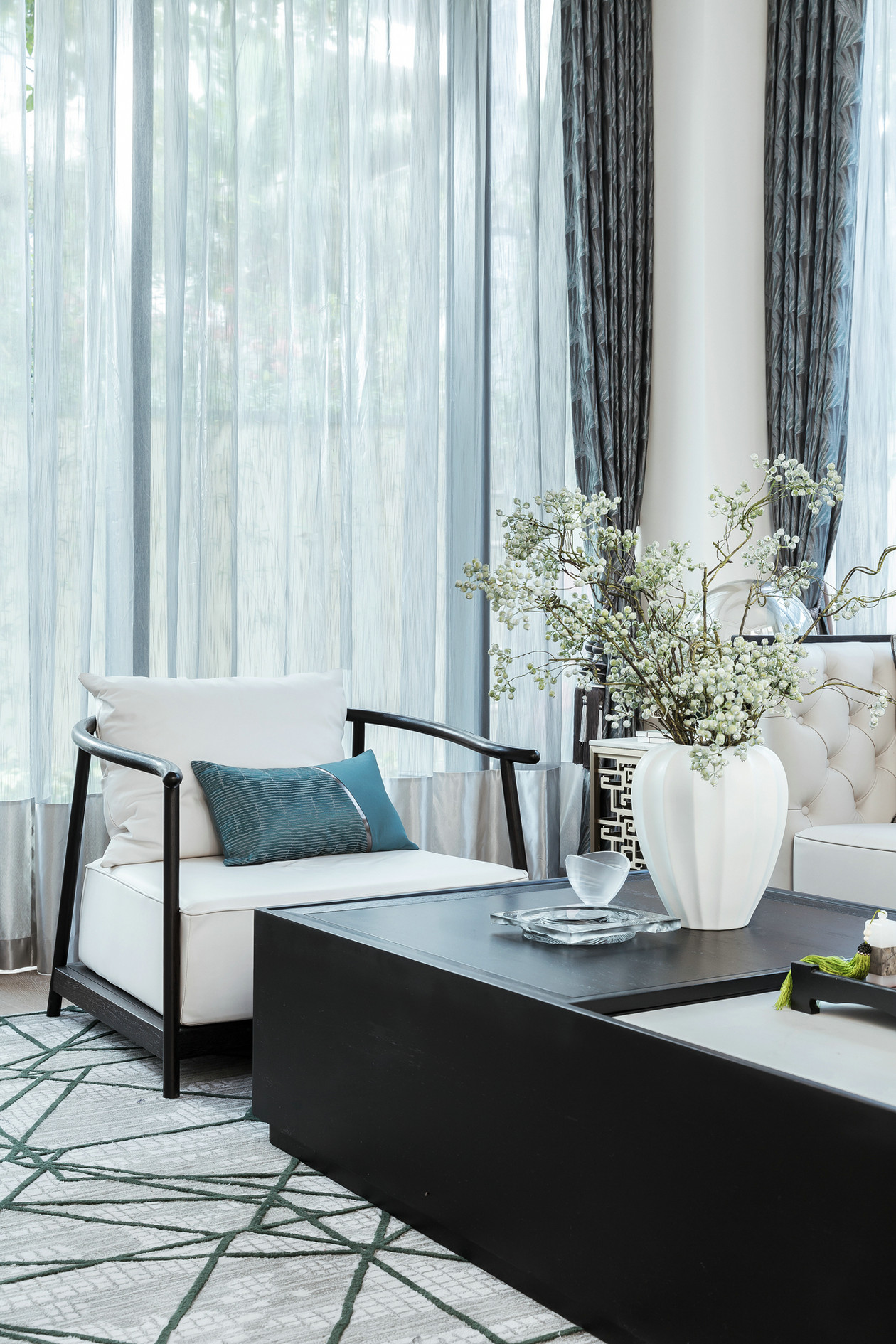 新中式風(fēng)格室內(nèi)裝修效果圖-佛山保利中宇四居165平米-室內(nèi)客廳裝修 新中式風(fēng)格室內(nèi)裝修效果圖-佛山保利中宇四居165平米-室內(nèi)客廳裝修