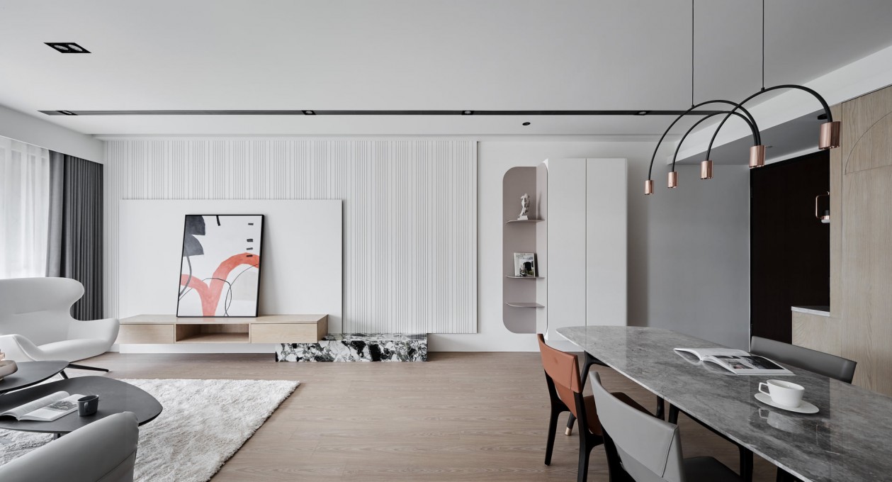 現(xiàn)代簡約風格室內(nèi)設計家裝案例-客餐廳 現(xiàn)代簡約風格室內(nèi)設計家裝案例-客餐廳