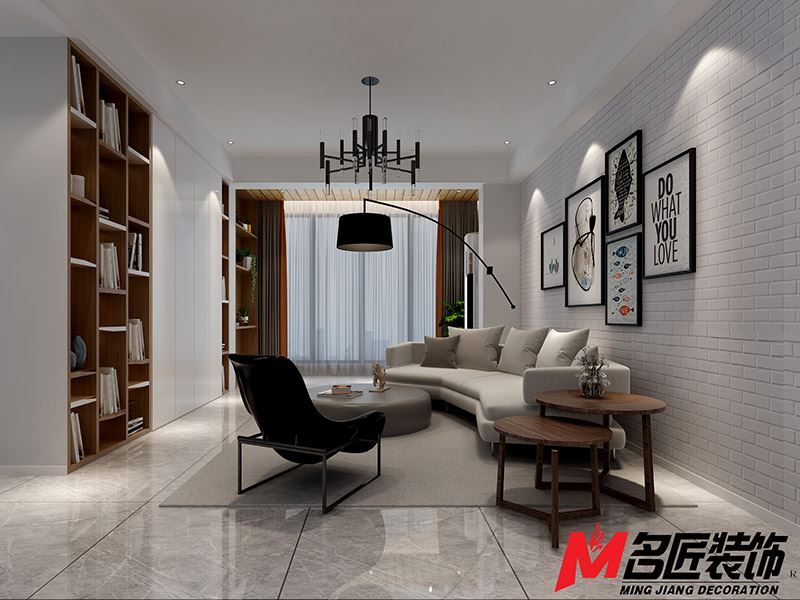 臺州市碧桂園·翰林府北歐風(fēng)格二居室裝修案例