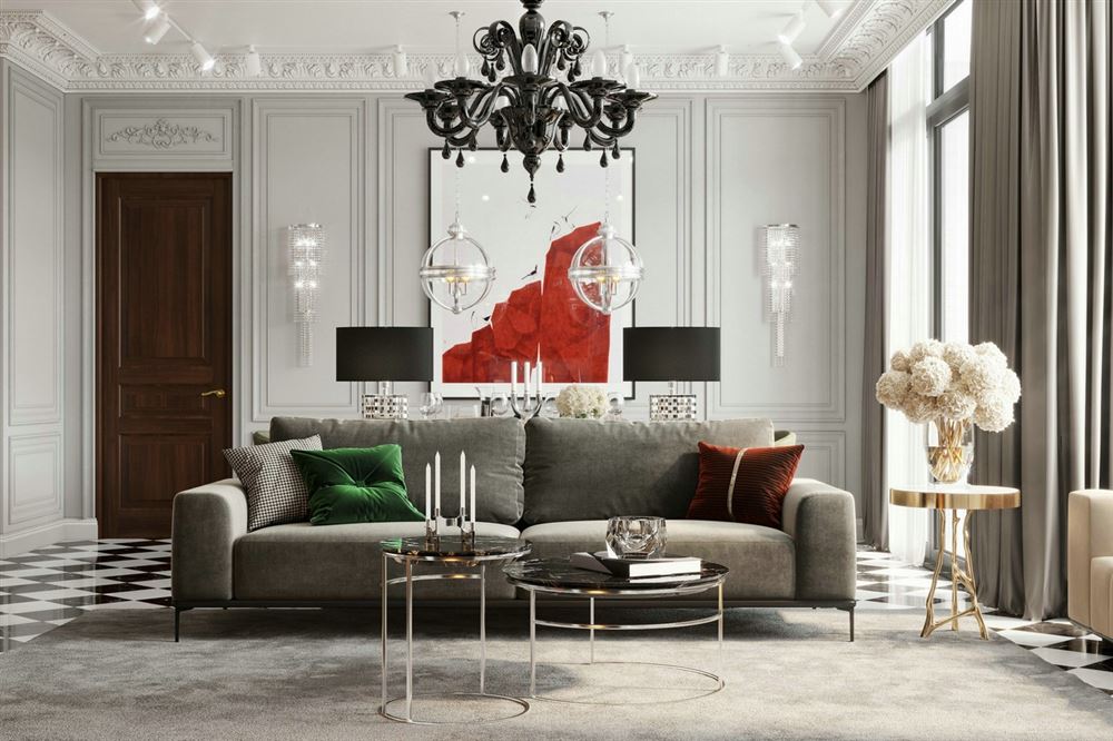 佛山市佛奧灣歐式風(fēng)格三居室裝修案例