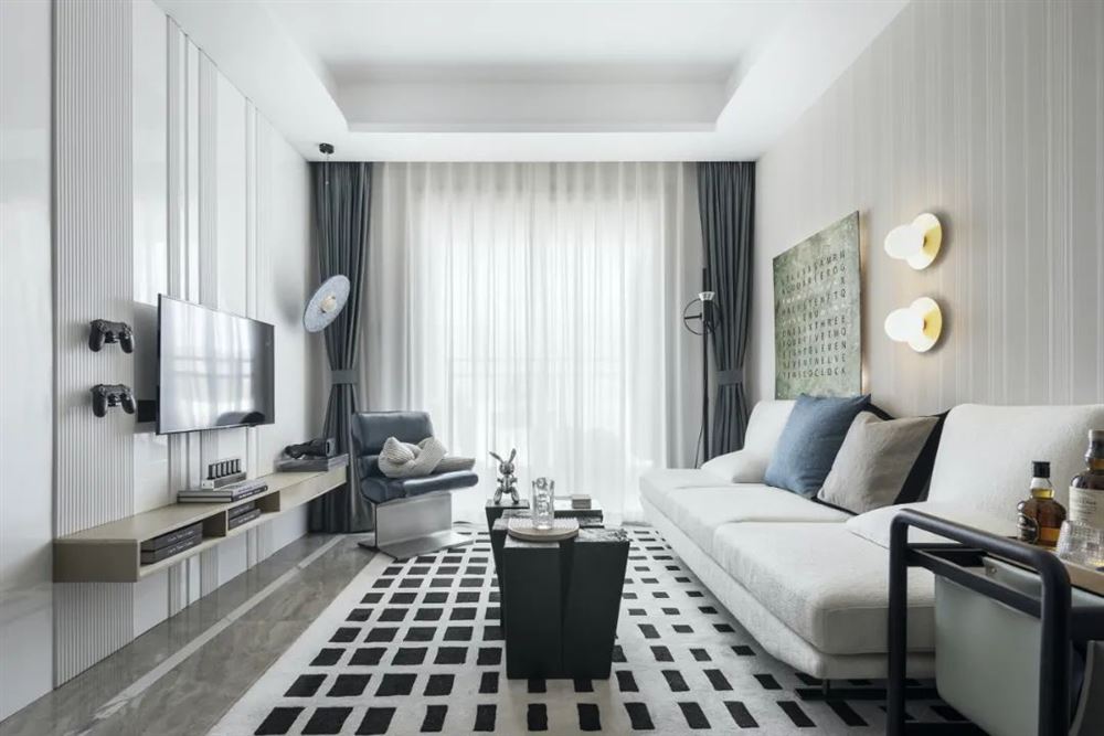 江門市新會(huì)碧桂園現(xiàn)代簡(jiǎn)約風(fēng)格二居室裝修案例