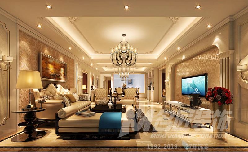 佛山市中交·瀧灣云城歐式風(fēng)格四居室裝修案例