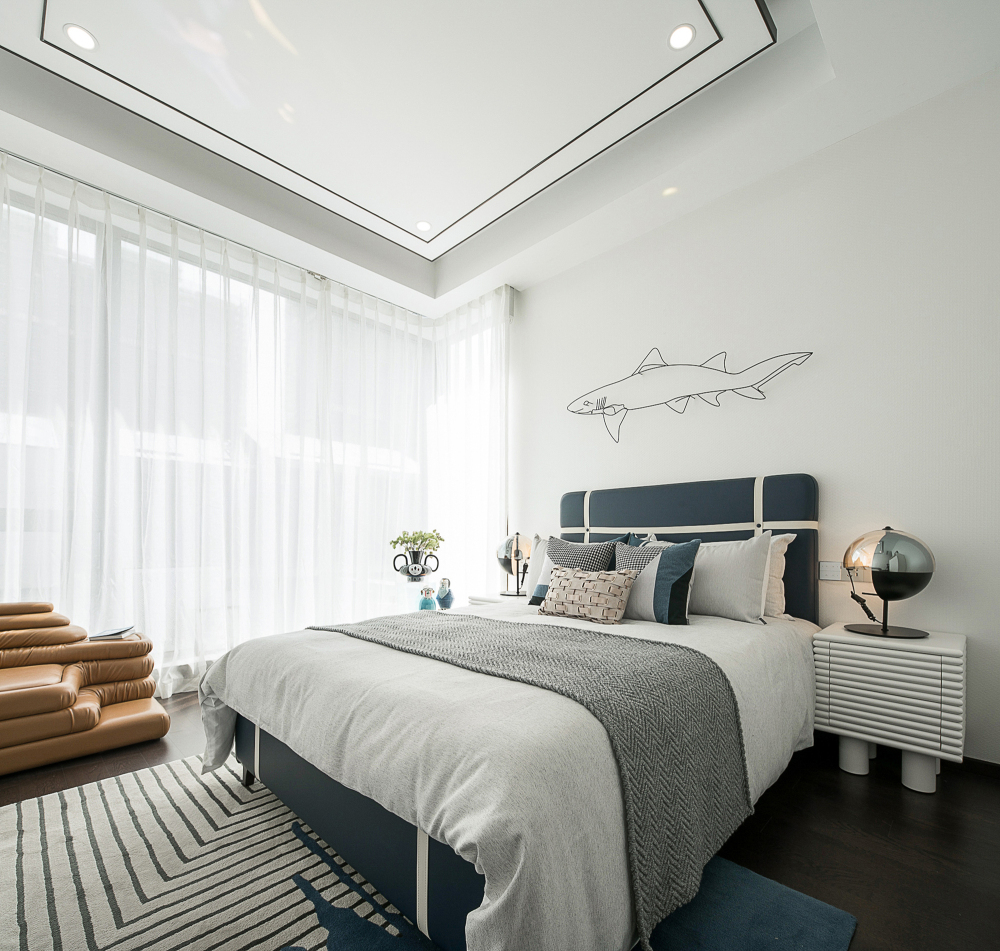 新中式風格室內(nèi)家裝案例效果圖-次臥 新中式風格室內(nèi)家裝案例效果圖-次臥